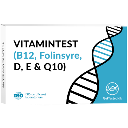 Vitamintest B12 Folinsyre D E Q10